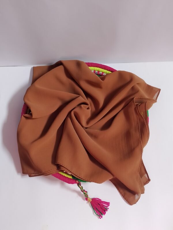 Brown Georgette Hijab