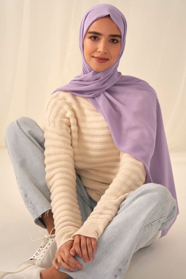 Wisteria Georgette Hijab - Image 2