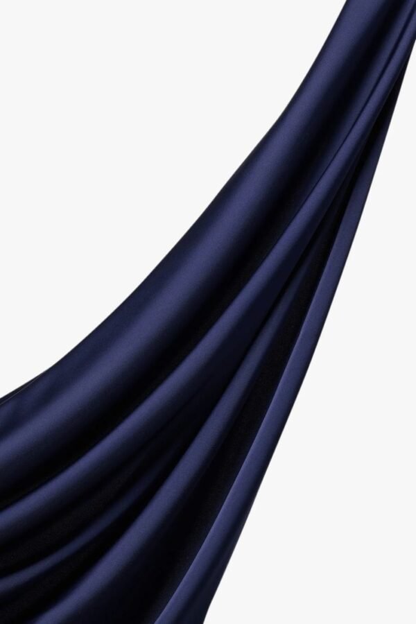 Navy Blue Georgette Hijab