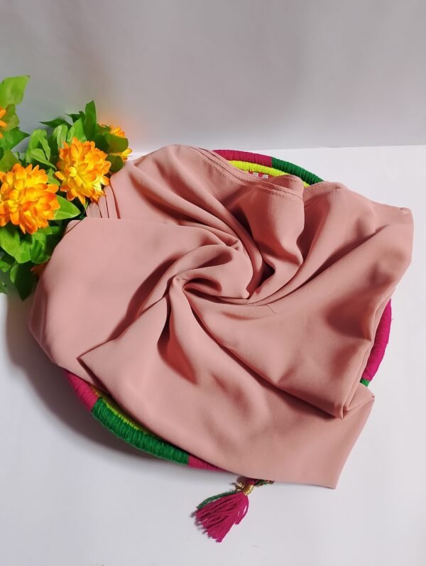 nude pink georgette hijab