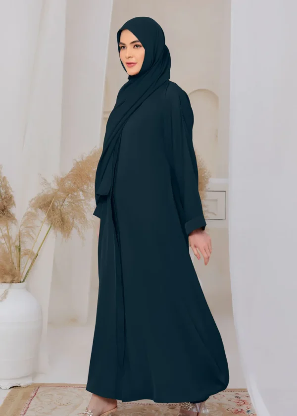 Elevate Your Modest Style with Our Elegant Blue Abaya - Image 4