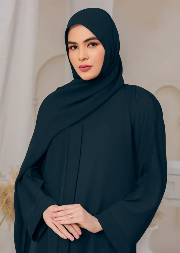 Elevate Your Modest Style with Our Elegant Blue Abaya - Image 3
