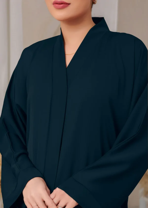 Elevate Your Modest Style with Our Elegant Blue Abaya - Image 2