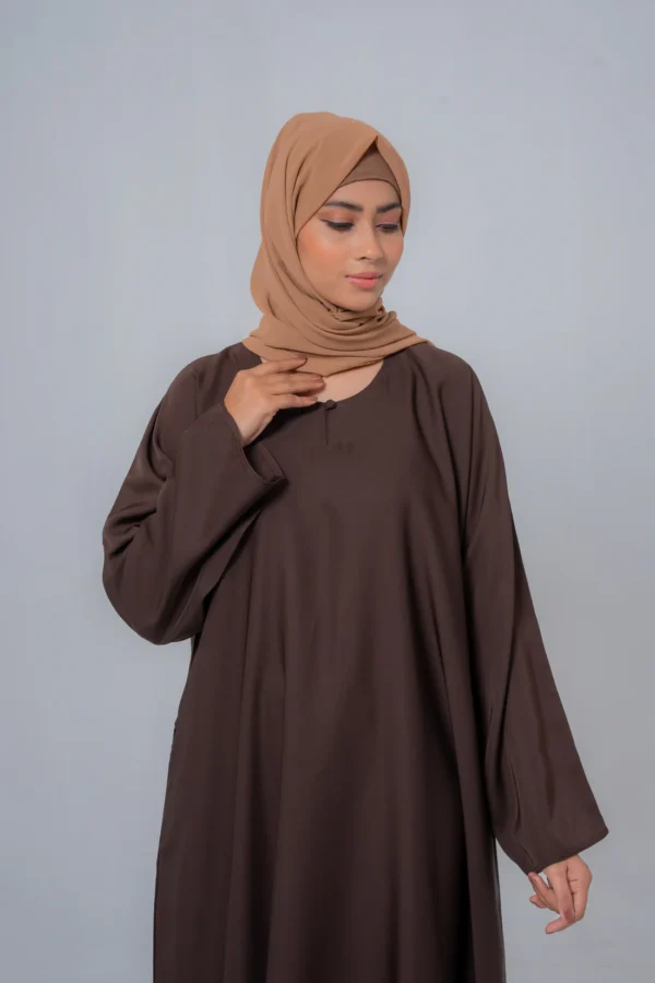 EMBRACE ELEGANCE WITH THE BASIC SIMPLE ABAYA - Image 4