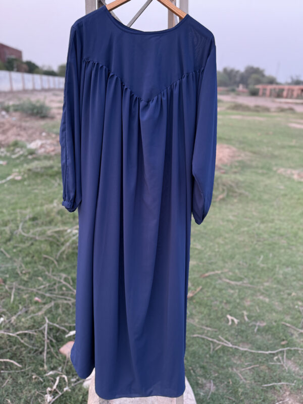 Blue Abaya for Women – Elegant Modest Islamic Dress | Small, Medium, Large Sizes - Image 3